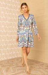 Kairi Jersey Dress, color_ivory