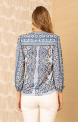 Alianna Jersey Top, color-Blue