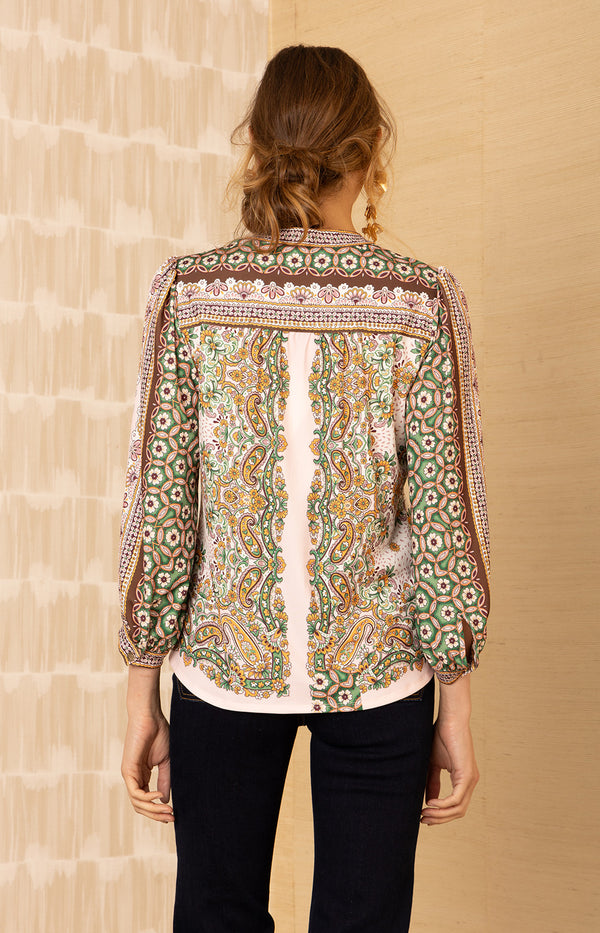Alianna Jersey Top, color-Pink