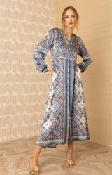 Isabella Midi Dress, color_Blue