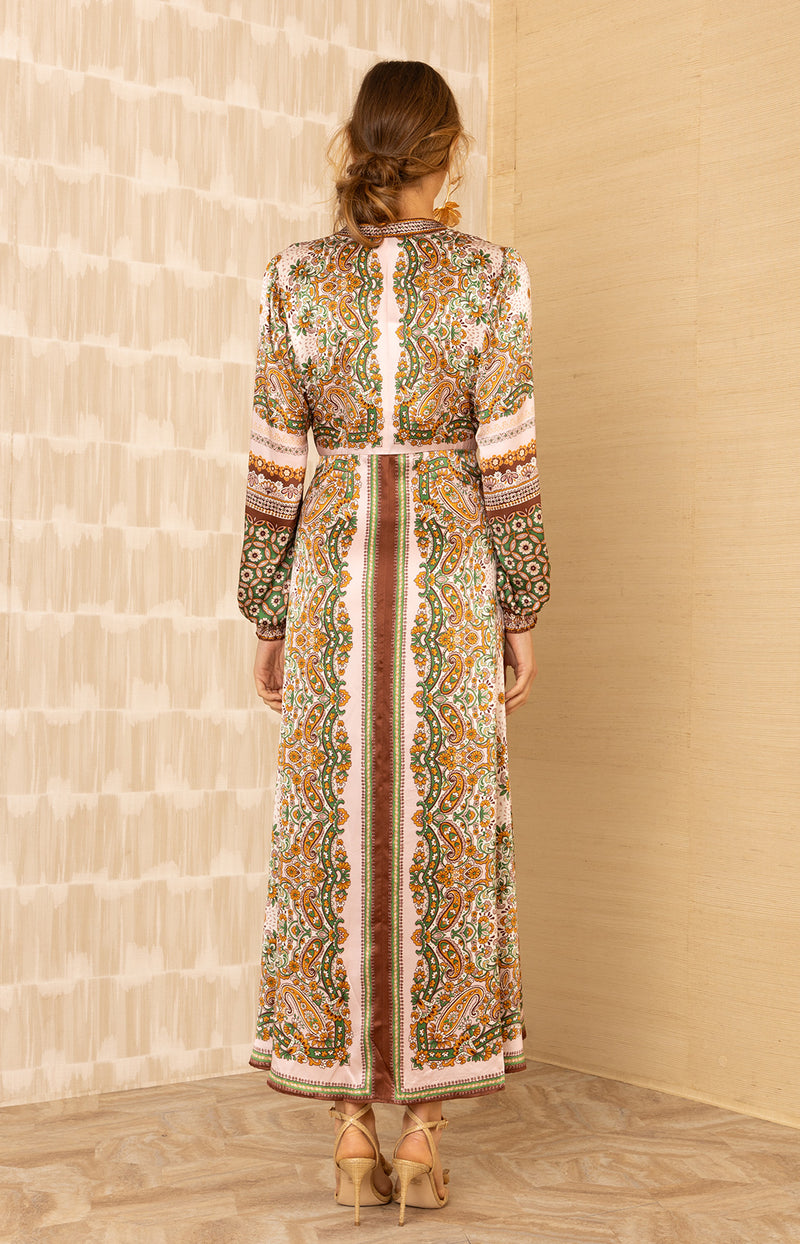 Isabella Midi Dress, color-Pink