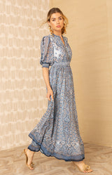 Ellison Maxi Dress, color-Blue