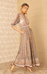Ellison Maxi Dress, color-Pink