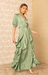 Clare Maxi Dress, color-Green