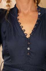 Clare Maxi Dress, color-Navy