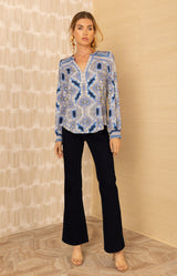 Scout Jersey Top, color-Navy