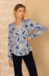 Scout Jersey Top, color-Navy