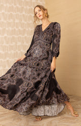 Belen Satin Maxi Dress