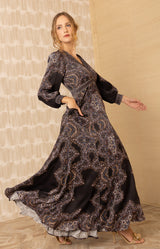 Belen Satin Maxi Dress