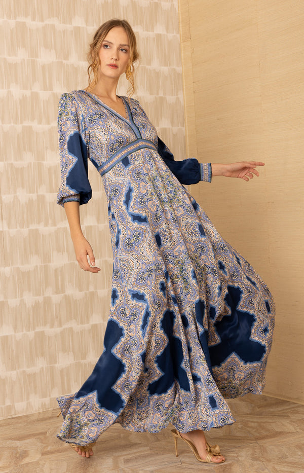 Belen Satin Maxi Dress