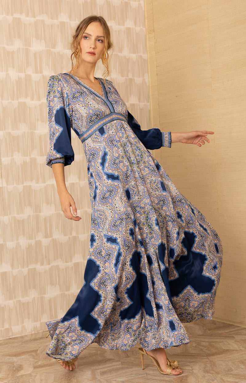 Belen Satin Maxi Dress