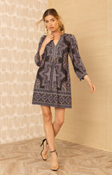 Avah Jersey Dress, color-Black