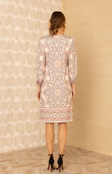 Avah Jersey Midi Dress, color-Beige