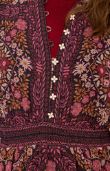 Marisol Chiffon Maxi Dress, color-Wine