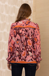 Avalynn Silk Top, color-Pink