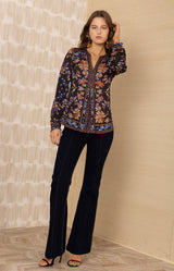 Goldie Jersey Top, color-Black