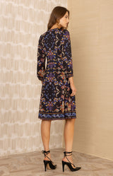 Angelique Jersey Dress, color-Black