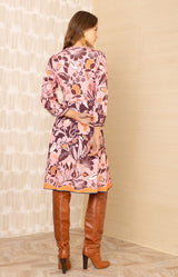 Angelique Jersey Dress, color-Pink
