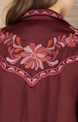 Zendaya Embroidered Top, color_wine