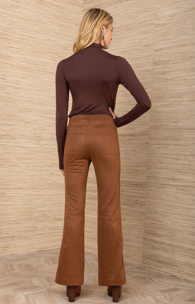 Alexia Suede Studs Pant