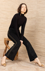 Alexia Suede Studs Pant