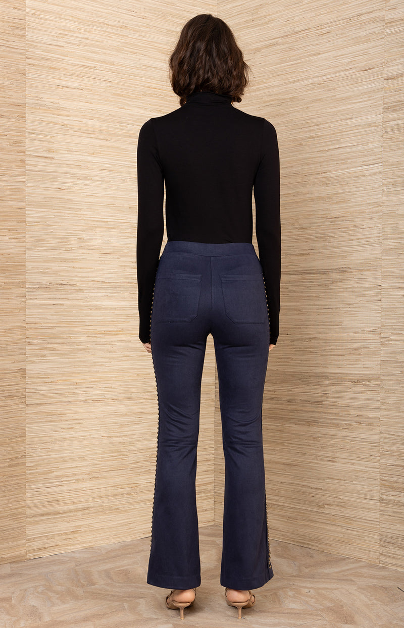 Alexia Suede Studs Pant