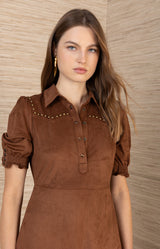 Kaisley Suede Dress