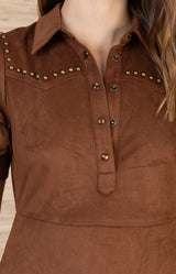 Kaisley Suede Dress