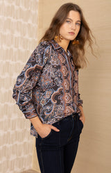 Brynleigh Jersey Top, color-Black
