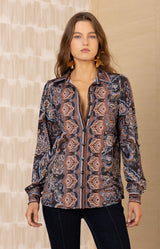 Brynleigh Jersey Top, color-Black