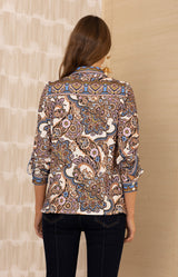 Brynleigh Jersey Top, color-Ivory