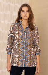 Brynleigh Jersey Top, color-Ivory