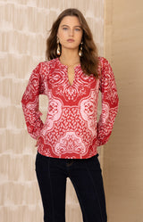 Addyson Jersey Top, color-Red