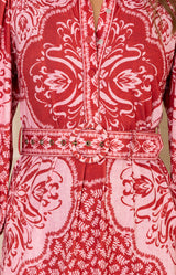  Khalani Jersey Dress, color-Red