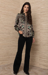 Etta Silk Top, color_Black