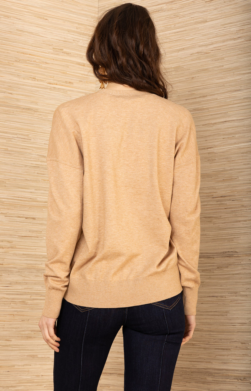 Scarlette Silk Cardigan, color-Pink