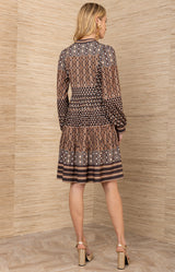 Salma Jersey Dress, color-Black