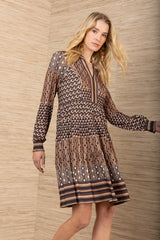 Salma Jersey Dress, color-Black