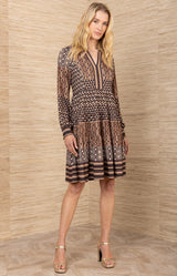 Salma Jersey Dress, color-Black