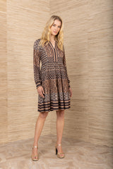 Salma Jersey Dress, color-Black