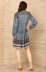 Salma Jersey Dress, color-Teal
