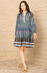 Salma Jersey Dress, color-Teal