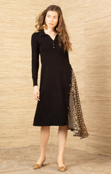 Kynlee Sweater Dress, color-Black