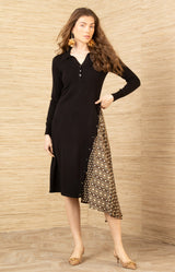 Kynlee Sweater Dress, color-Black