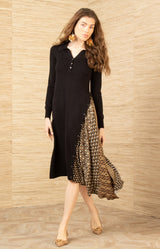Kynlee Sweater Dress, color-Black