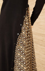 Kynlee Sweater Dress, color-Black