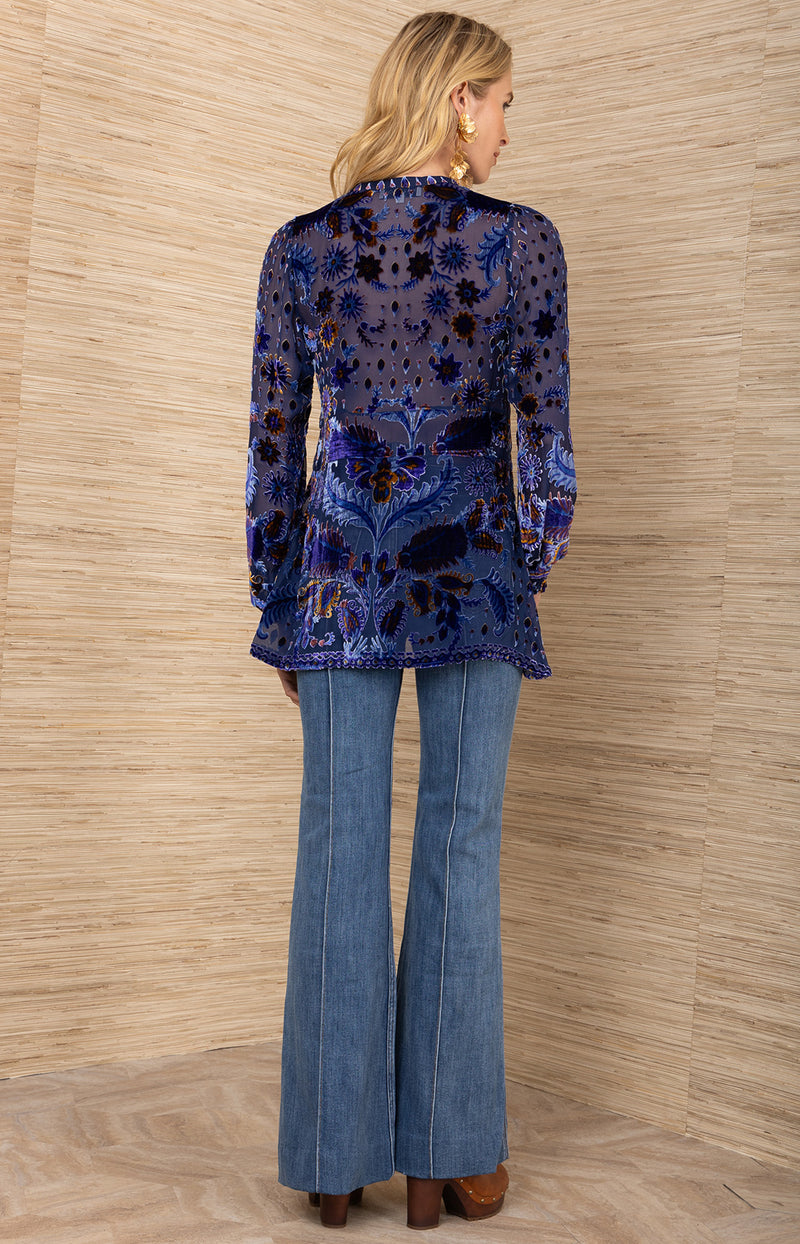 Julissa Velvet Burnout Top