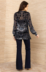 Julissa Velvet Burnout Top