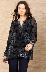 Julissa Velvet Burnout Top