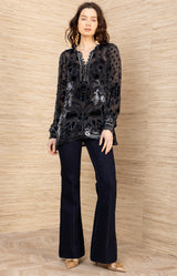 Julissa Velvet Burnout Top